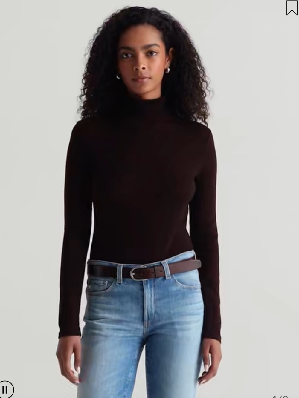 AG Jeans - Chels Turtleneck Slim Rib Knit